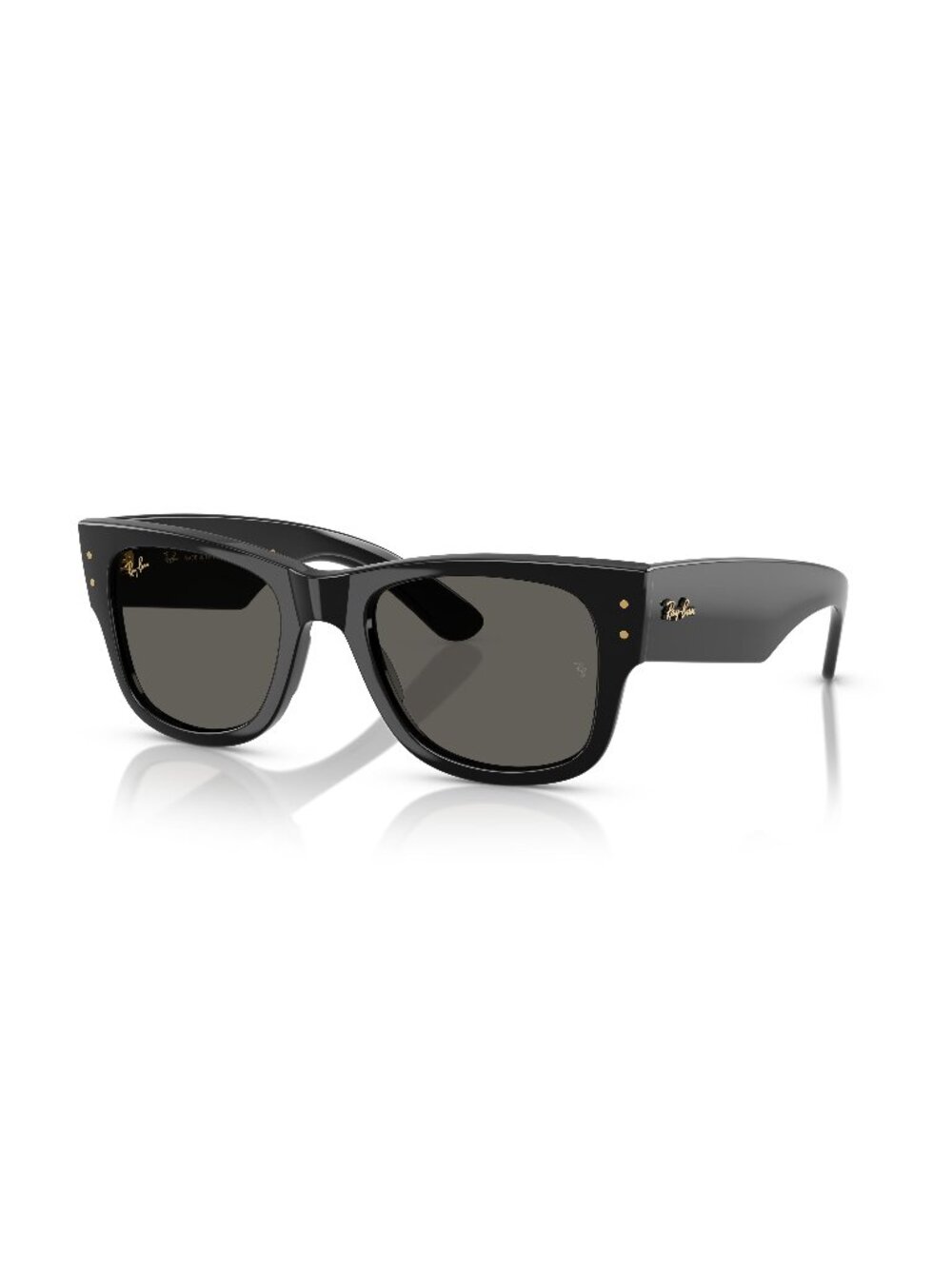 New Ray-Ban Unisex Sunglasses Black Acetate Frame Ray Ban RB0840S MEGA WAYFARER